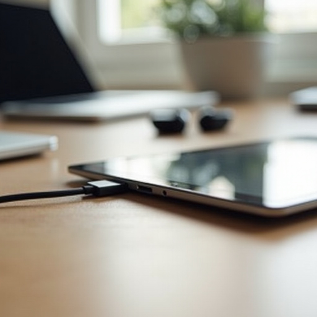 port usb sur tablette